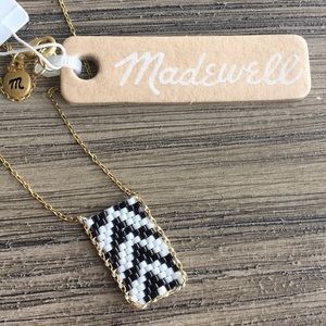 Madewell Black, White and Gold Necklace